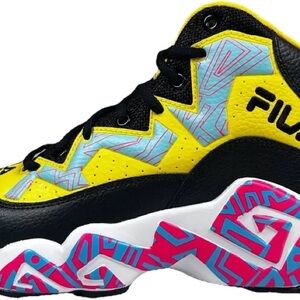 Fila MB Black and Yellow Sneakers with Pink size 15